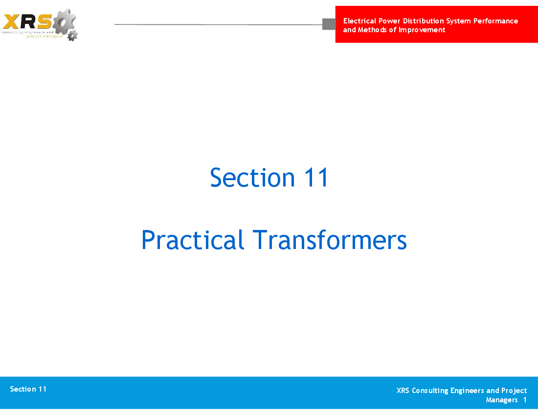 Power Distribution - Practical Transformers
