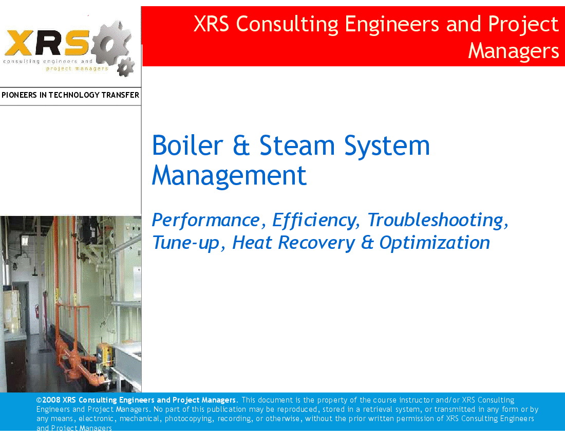 Boilers & Steam System - Steam Boilers (60-slide PPT PowerPoint presentation (PPTX)) Preview Image