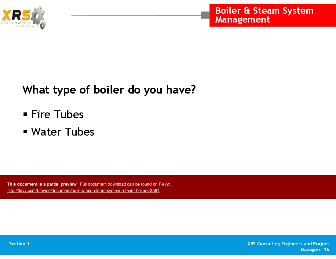 Boilers & Steam System - Steam Boilers (60-slide PPT PowerPoint presentation (PPTX)) Preview Image