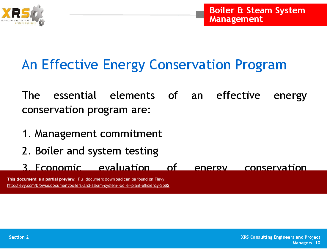 Boilers & Steam System - Boiler Plant Efficiency (32-slide PPT PowerPoint presentation (PPTX)) Preview Image