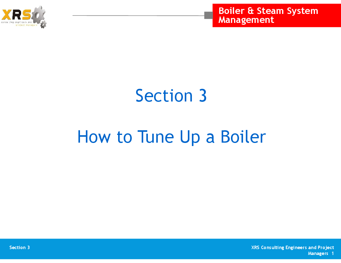 Boilers & Steam System - How to Tune up a Boiler (20-slide PPT PowerPoint presentation (PPTX)) Preview Image