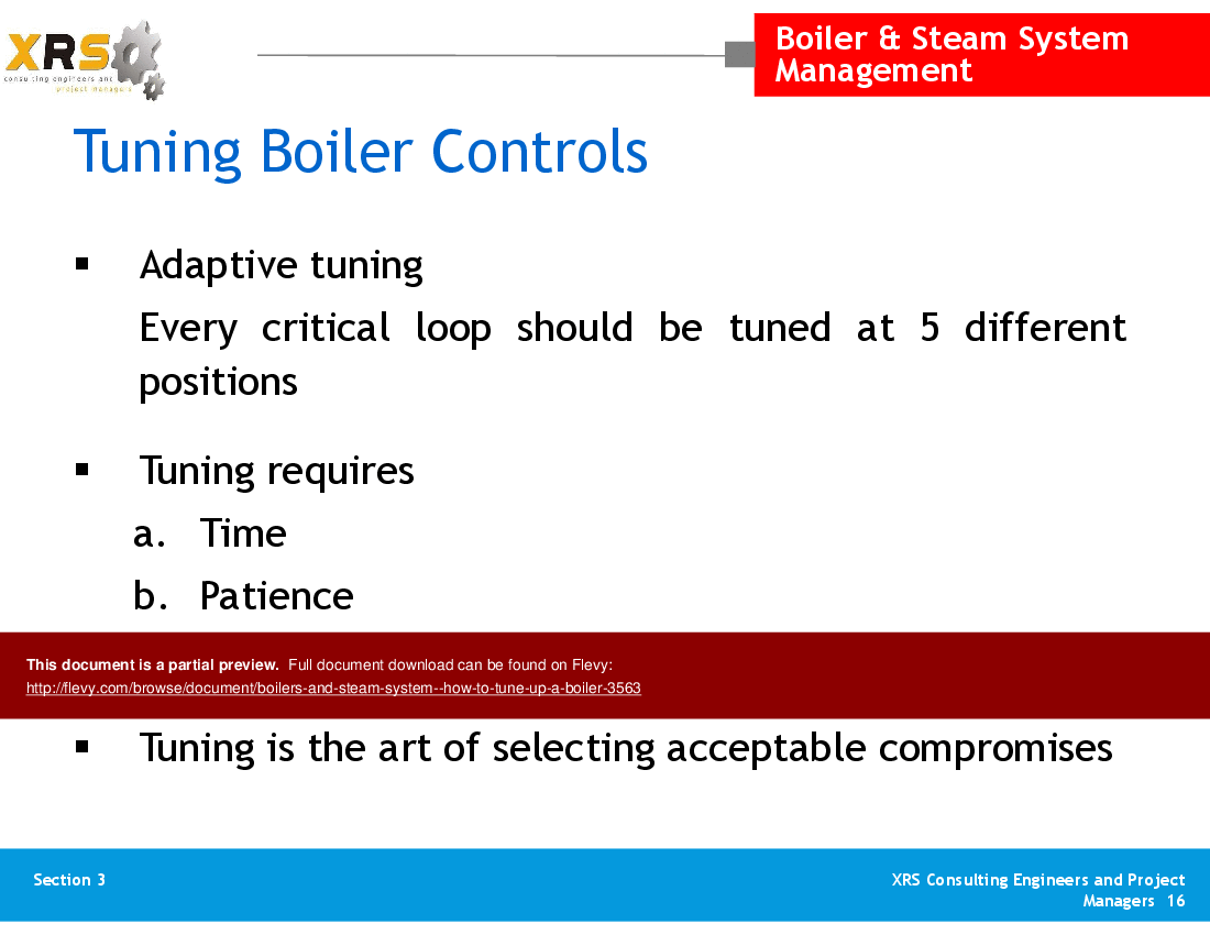 Boilers & Steam System - How to Tune up a Boiler (20-slide PPT PowerPoint presentation (PPTX)) Preview Image