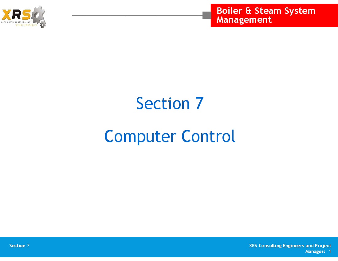 Boilers & Steam System - Computer Control (26-slide PPT PowerPoint presentation (PPTX)) Preview Image