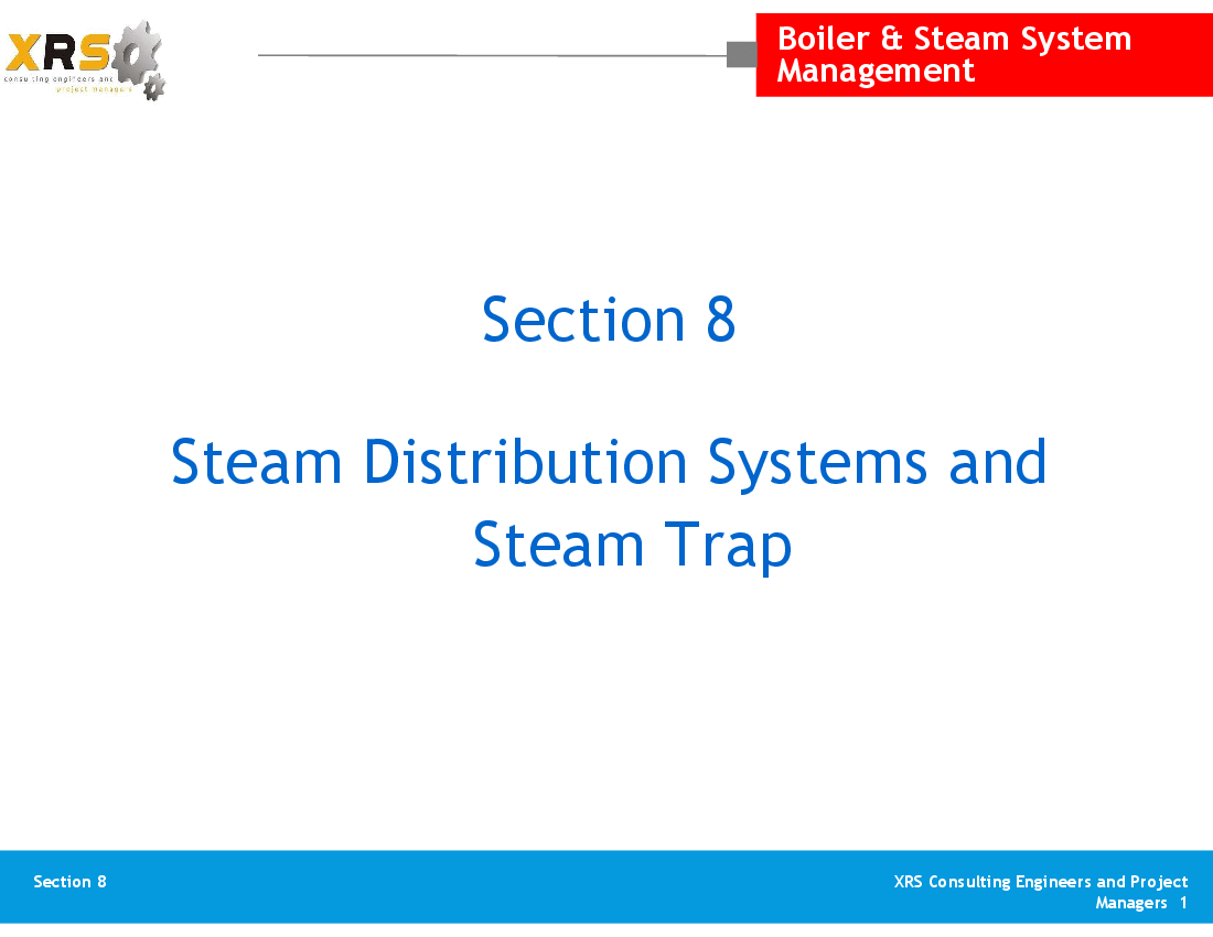 Boilers & Steam System - Steam Distribution Systems (34-slide PPT PowerPoint presentation (PPTX)) Preview Image