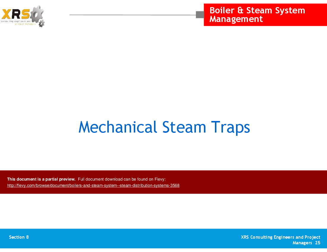 Boilers & Steam System - Steam Distribution Systems (34-slide PPT PowerPoint presentation (PPTX)) Preview Image