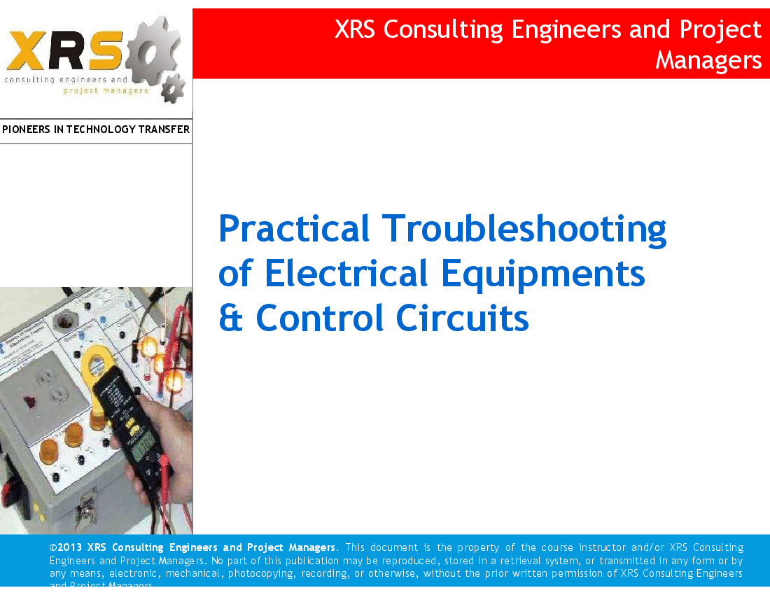 Electrical Troubleshooting - Basic Troubleshooting Procedure (138-slide PPT PowerPoint presentation (PPTX)) Preview Image