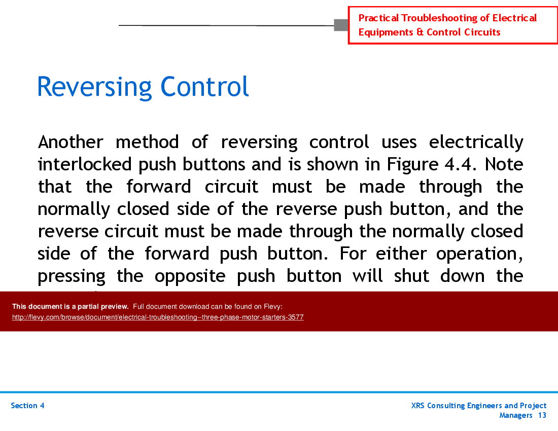 This is a partial preview of Electrical Troubleshooting - Three-Phase Motor Starters (58-slide PowerPoint presentation (PPTX)). Full document is 58 slides. 