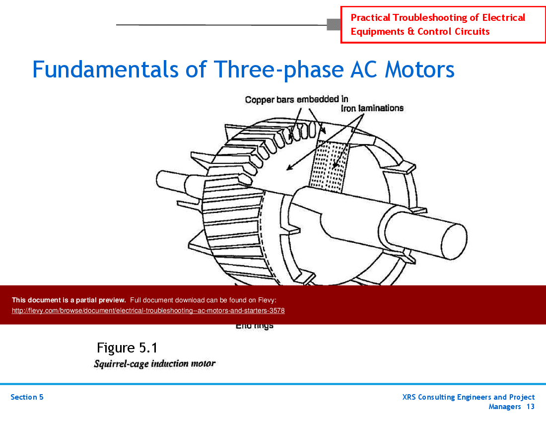 This is a partial preview of Electrical Troubleshooting - AC Motors and Starters (228-slide PowerPoint presentation (PPTX)). Full document is 228 slides. 
