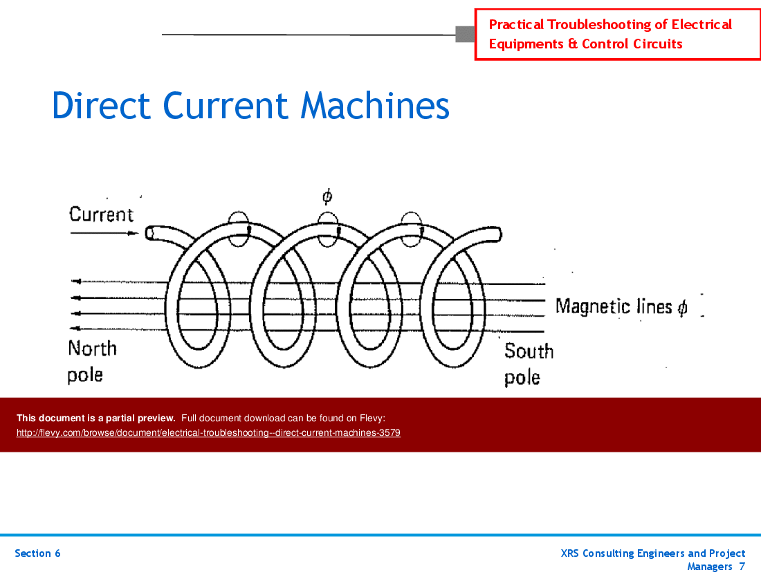 Electrical Troubleshooting - Direct Current Machines (54-slide PPT PowerPoint presentation (PPTX)) Preview Image