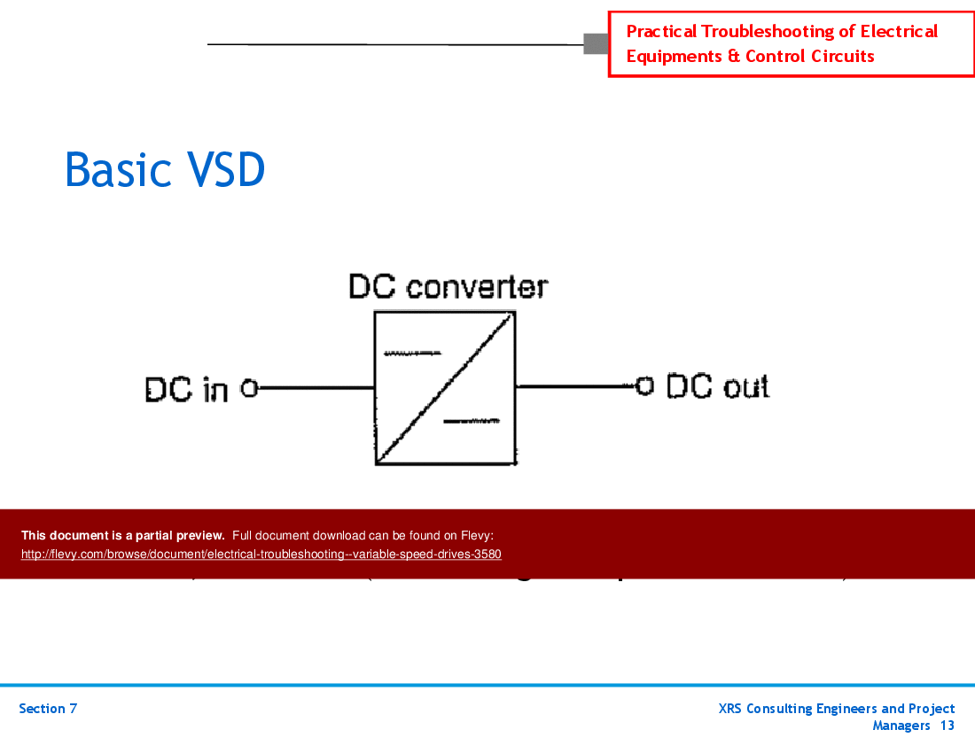 This is a partial preview of Electrical Troubleshooting - Variable Speed Drives (332-slide PowerPoint presentation (PPTX)). Full document is 332 slides. 
