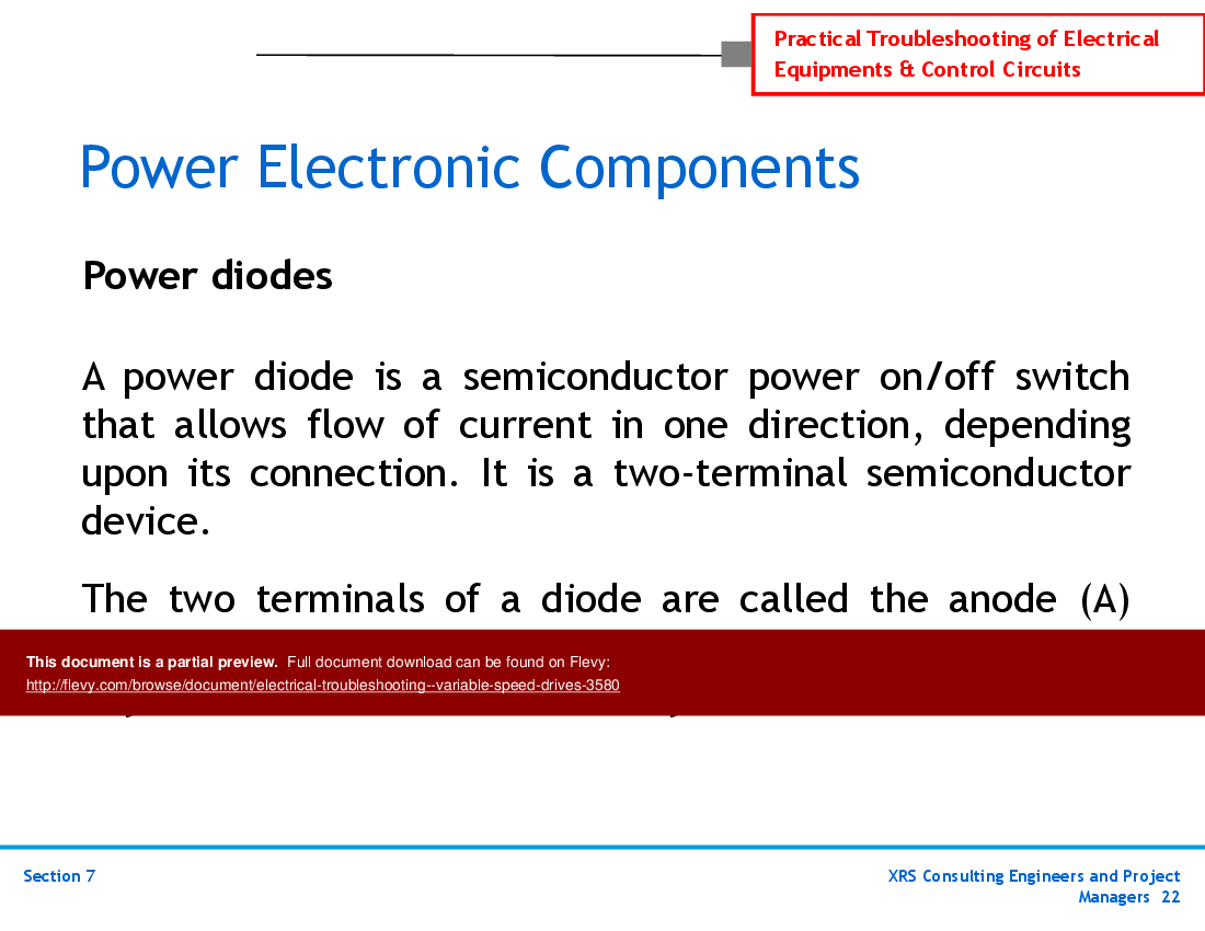 Electrical Troubleshooting - Variable Speed Drives (332-slide PowerPoint presentation (PPTX)) Preview Image