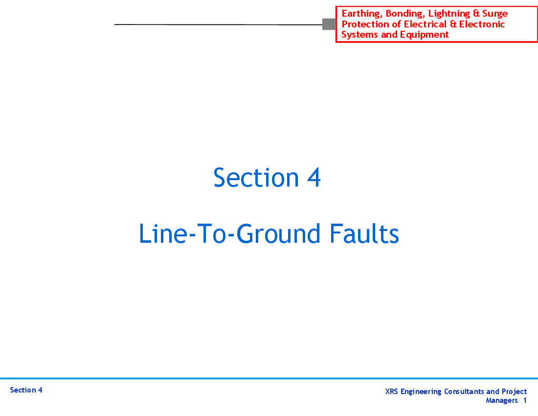 This is a partial preview of Grounding & Lightning Protection - Line-To-Ground Faults (58-slide PowerPoint presentation (PPT)). Full document is 58 slides. 