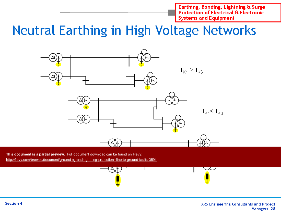 Grounding & Lightning Protection - Line-To-Ground Faults (58-slide PPT PowerPoint presentation (PPT)) Preview Image