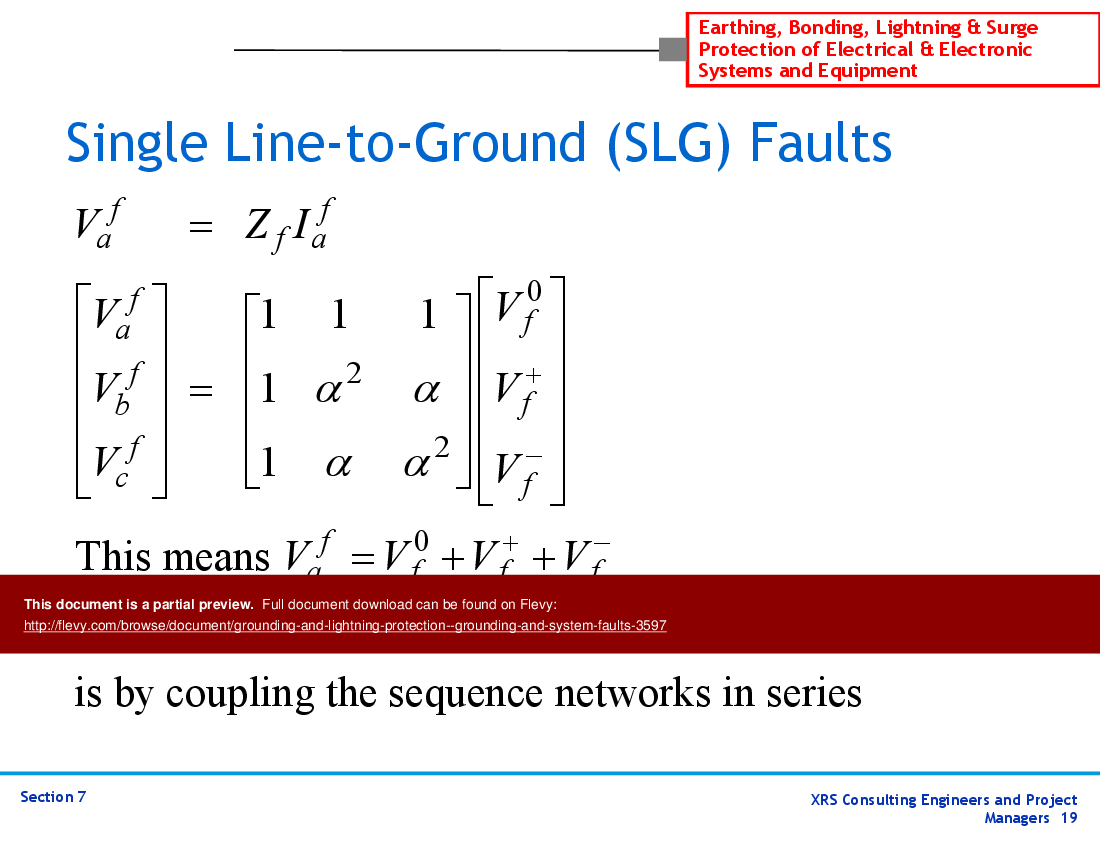 Grounding & Lightning Protection - Grounding & System Faults (42-slide PPT PowerPoint presentation (PPT)) Preview Image