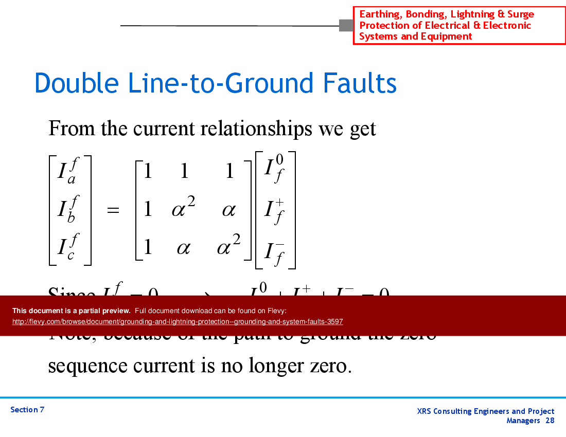 Grounding & Lightning Protection - Grounding & System Faults (42-slide PPT PowerPoint presentation (PPT)) Preview Image