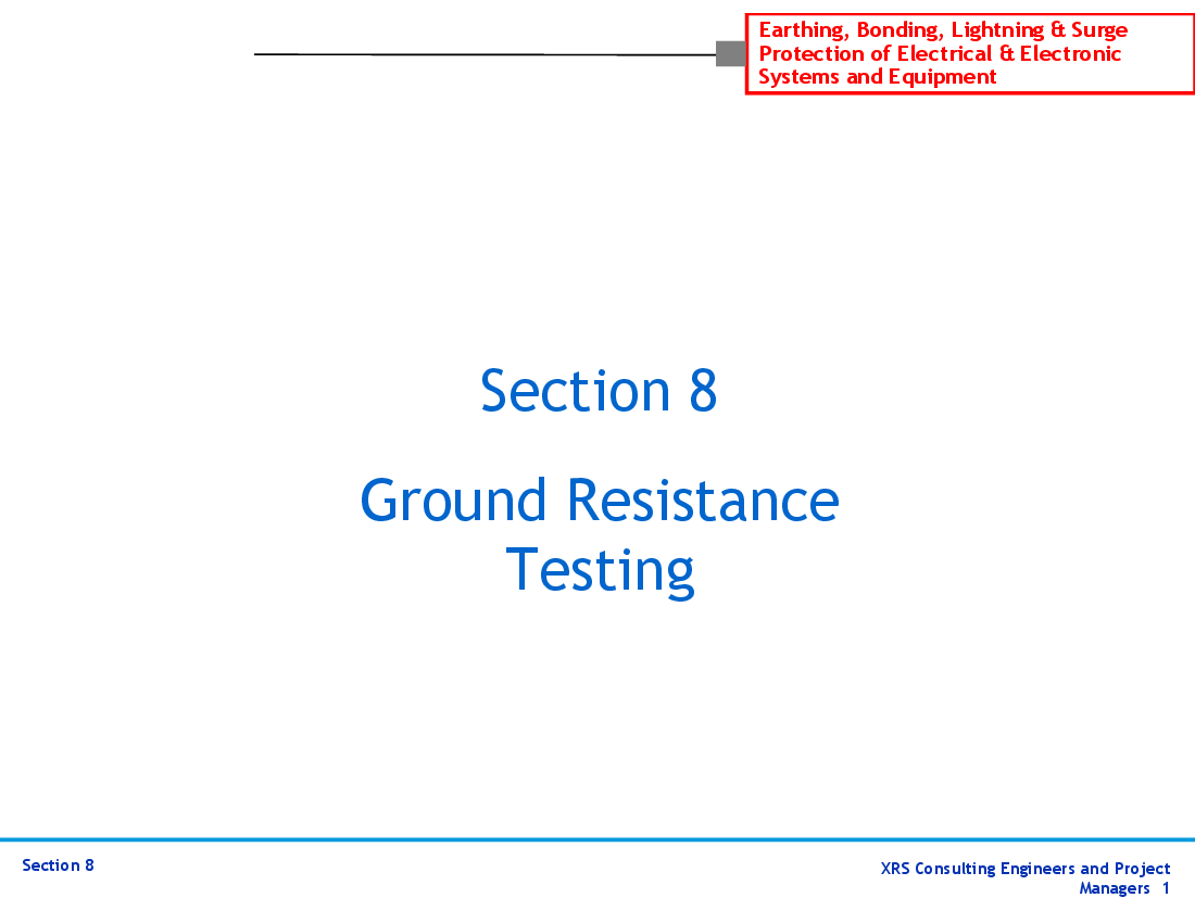 This is a partial preview of Grounding & Lightning Protection - Ground Resistance Testing (36-slide PowerPoint presentation (PPT)). Full document is 36 slides. 