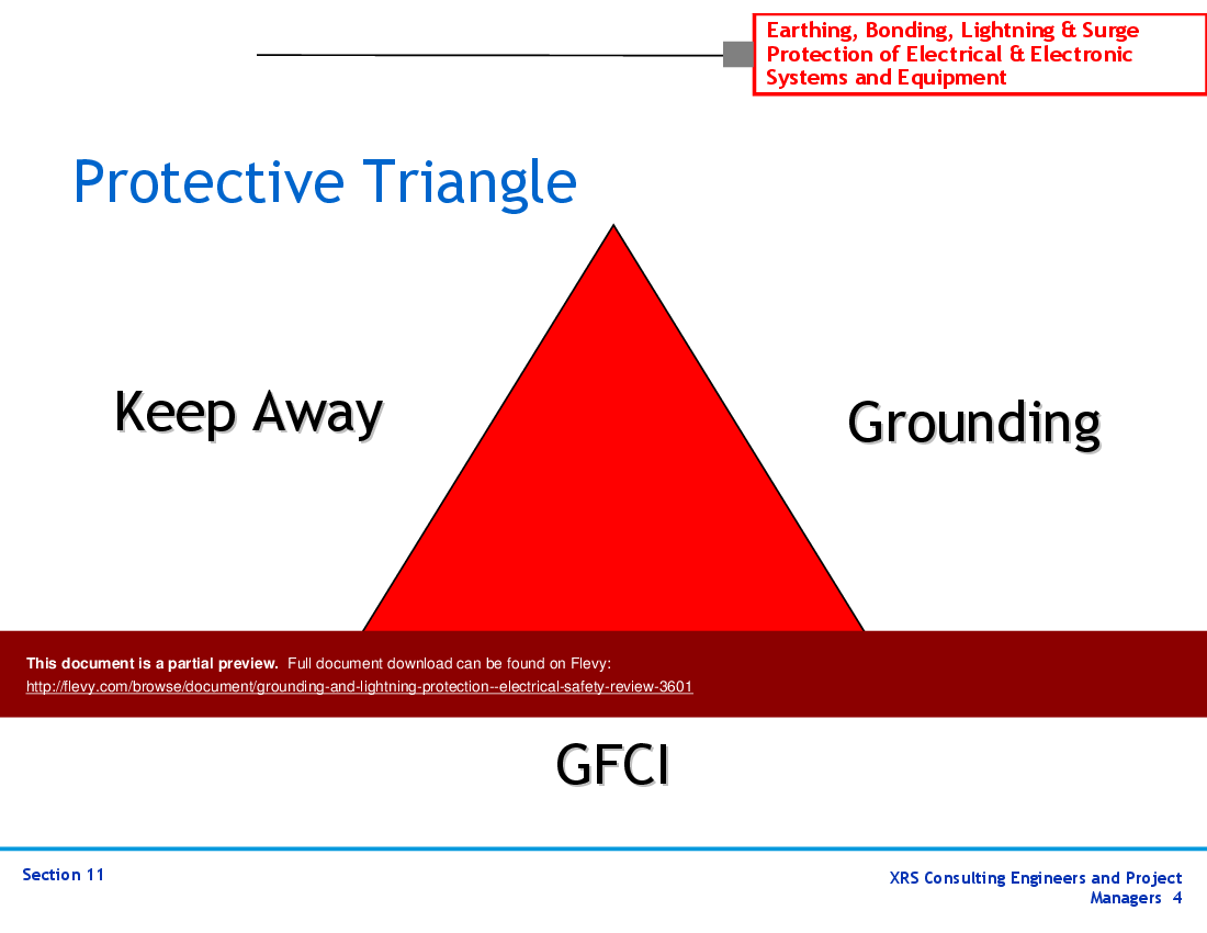 Grounding & Lightning Protection - Electrical Safety Review (74-slide PowerPoint presentation (PPT)) Preview Image