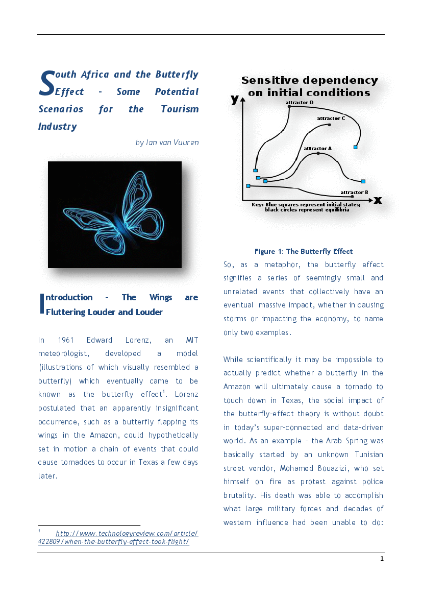 This is a partial preview of South Africa and the Butterfly Effect (9-page PDF document). Full document is 9 pages. 