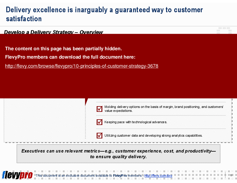 10 Principles of Customer Strategy (22-slide PPT PowerPoint presentation (PPT)) Preview Image