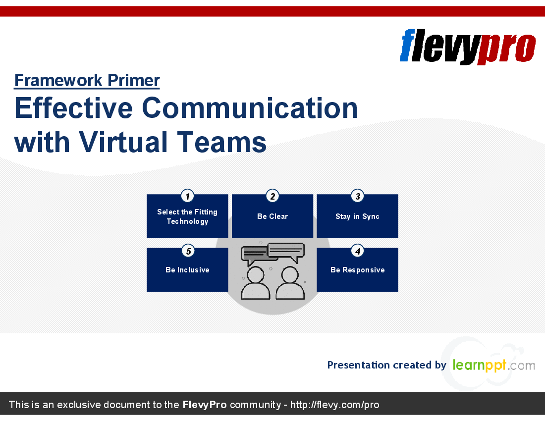 This is a partial preview of Effective Communication with Virtual Teams (23-slide PowerPoint presentation (PPT)). Full document is 23 slides. 