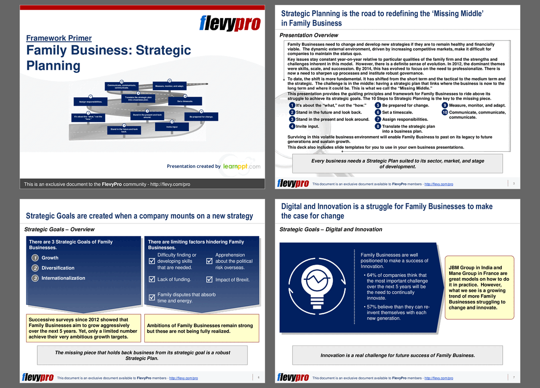 Family Business: Strategic Planning (24-slide PPT PowerPoint presentation (PPT)) Preview Image