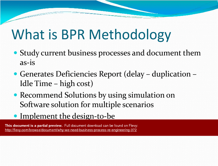 Why We Need Business Process Re-engineering () Preview Image