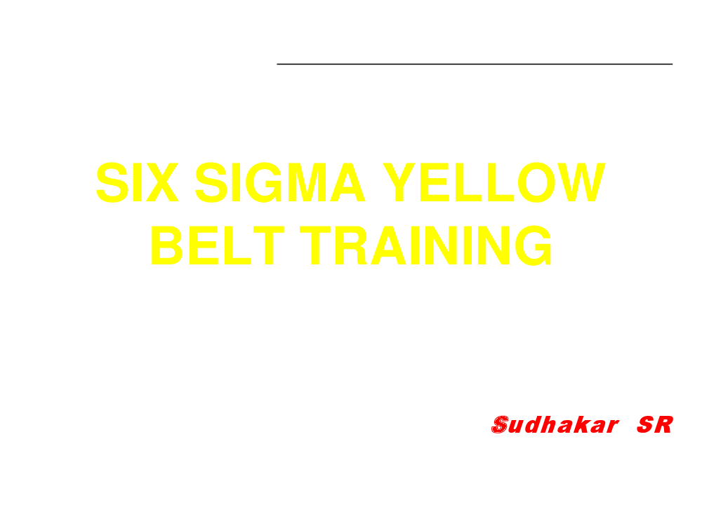 Lean Six Sigma Yellow Belt (61-page PDF document) Preview Image