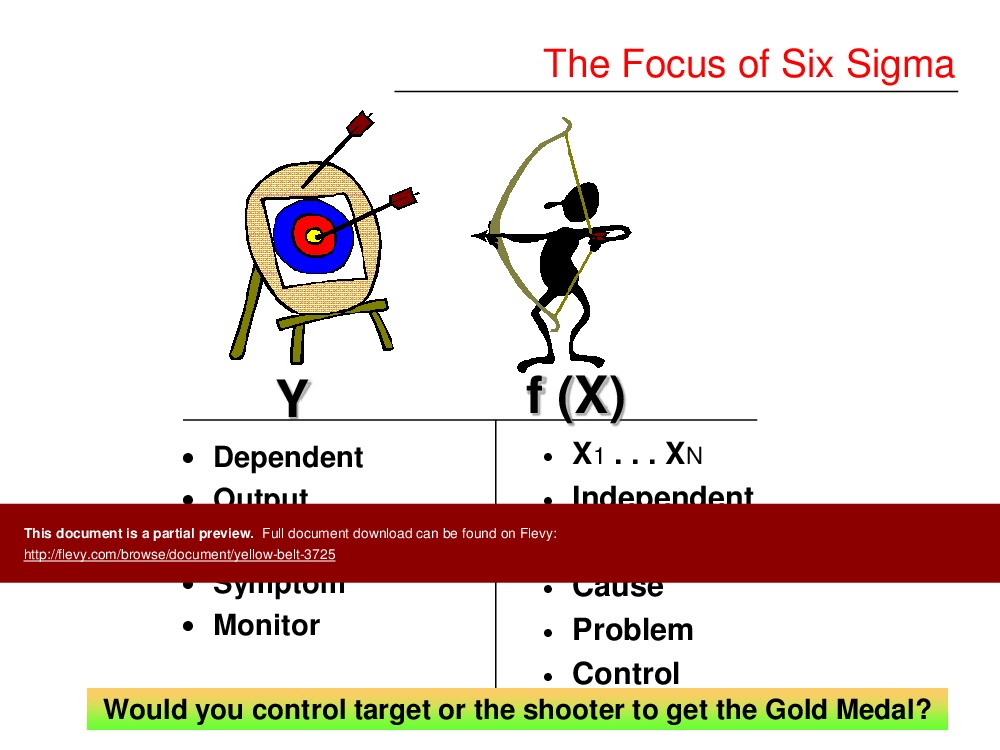 Lean Six Sigma Yellow Belt (61-page PDF document) Preview Image