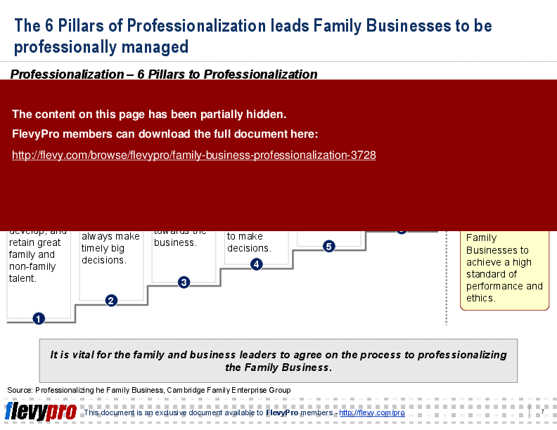 Family Business: Professionalization (26-slide PowerPoint presentation (PPT)) Preview Image