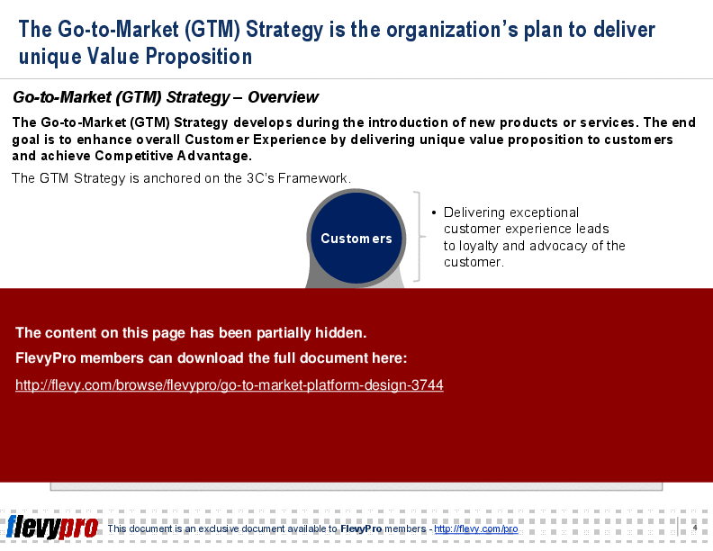 This is a partial preview of Go-to-Market Platform Design (25-slide PowerPoint presentation (PPT)). Full document is 25 slides. 