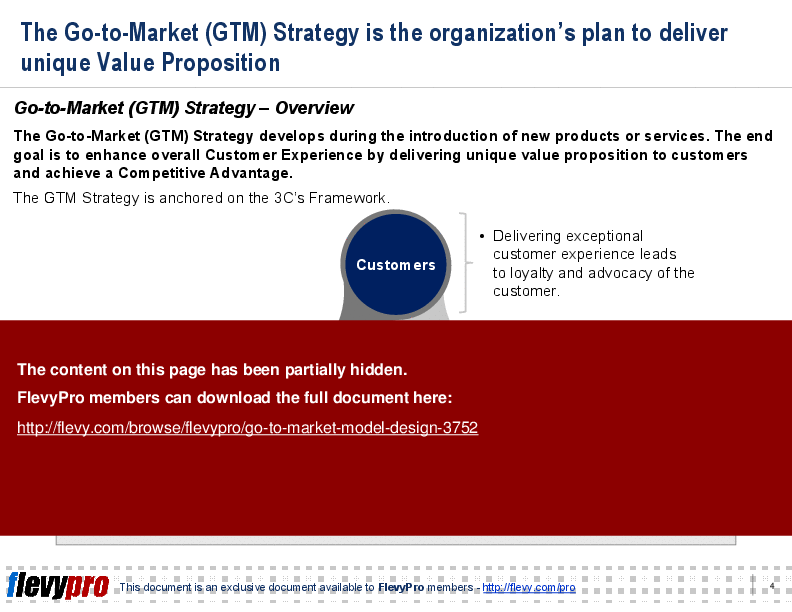 This is a partial preview of Go-to-Market Model Design (19-slide PowerPoint presentation (PPT)). Full document is 19 slides. 