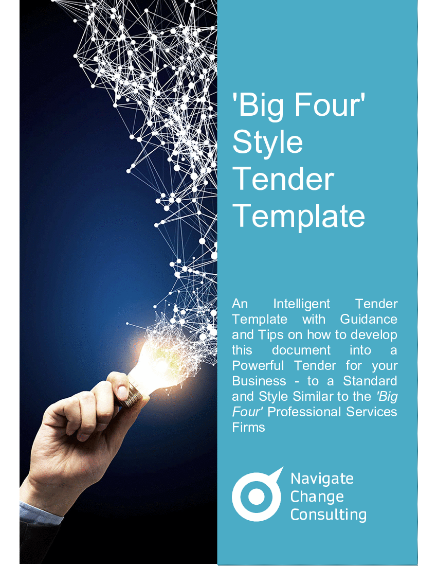 This is a partial preview of Big 4 Professional Services Style Tender / Proposal Template (34-page Word document). Full document is 34 pages. 