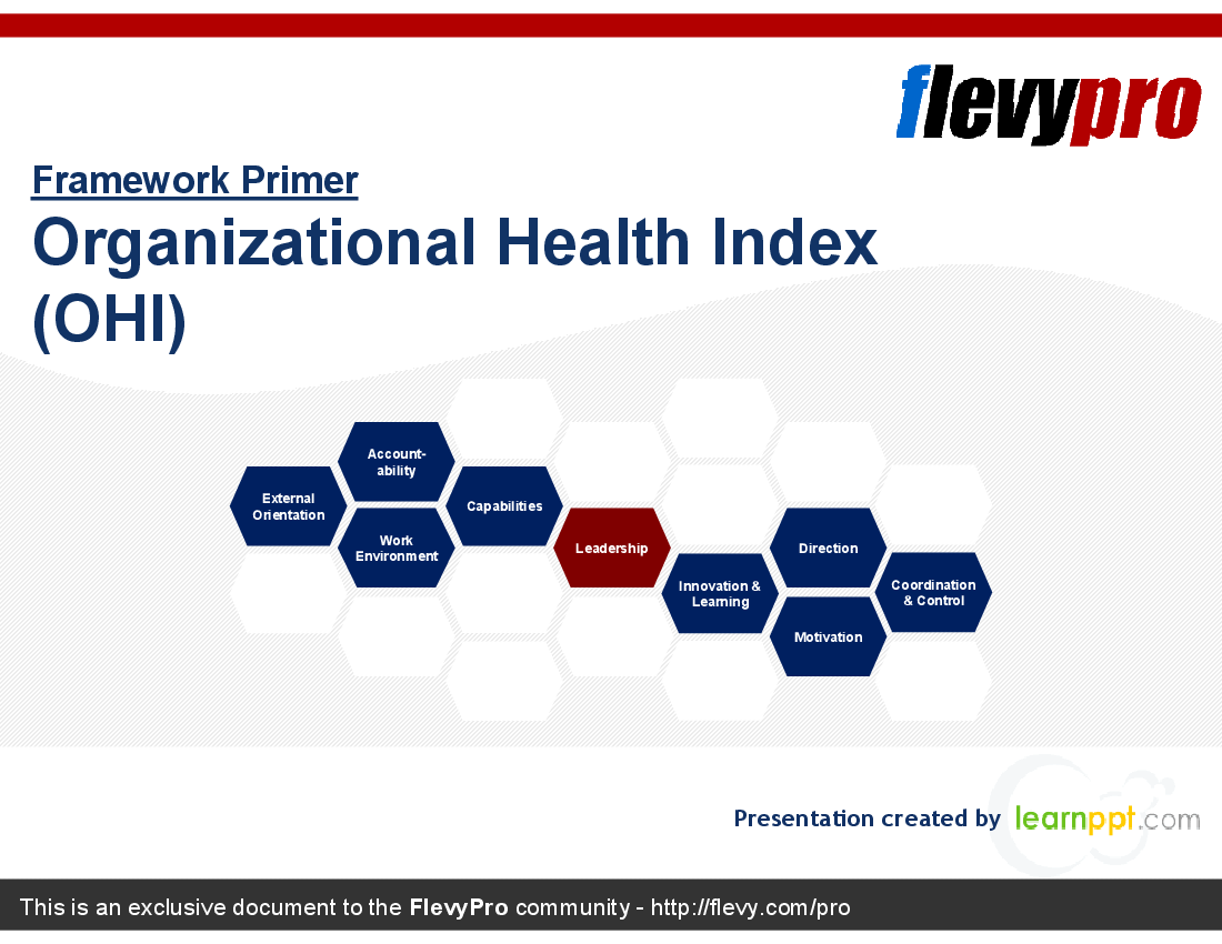 Organizational Health Index (OHI) (25-slide PPT PowerPoint presentation (PPT)) Preview Image