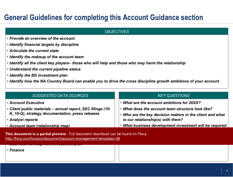 This is a partial preview of Account Management Templates (19-slide PowerPoint presentation (PPT)). Full document is 19 slides. 
