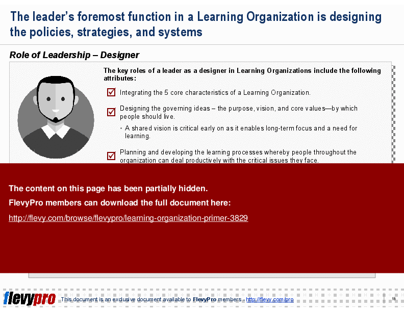 Learning Organization Primer (26-slide PPT PowerPoint presentation (PPT)) Preview Image