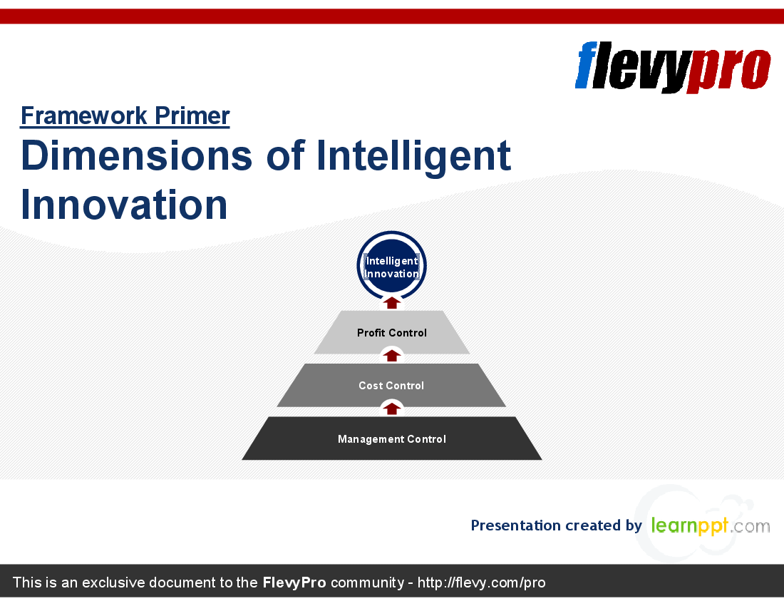 This is a partial preview of Dimensions of Intelligent Innovation (32-slide PowerPoint presentation (PPT)). Full document is 32 slides. 