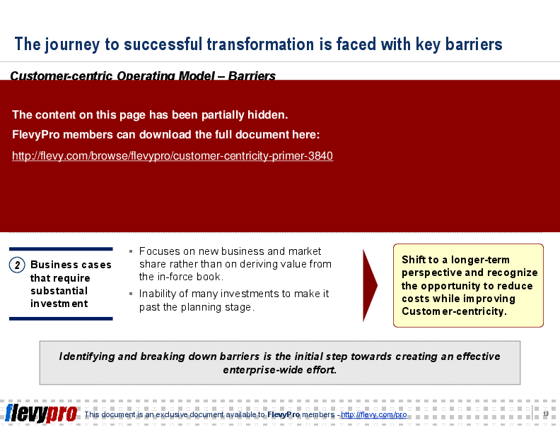 Customer-centricity Primer (33-slide PPT PowerPoint presentation (PPT)) Preview Image