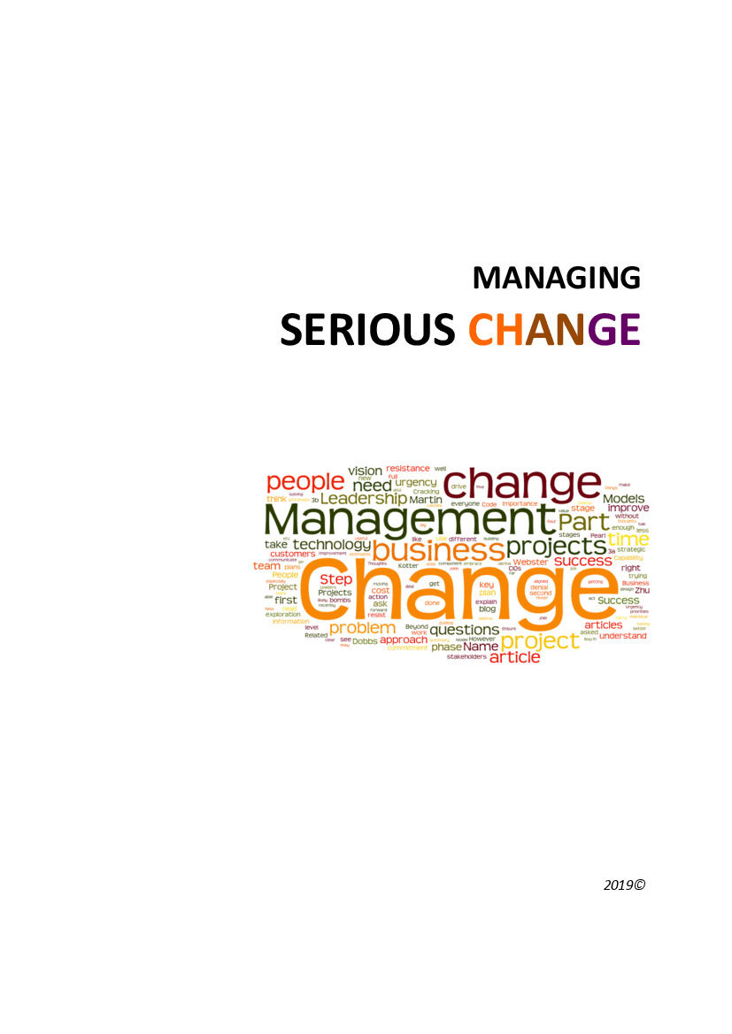 Managing Serious Change (48-page PDF document) Preview Image
