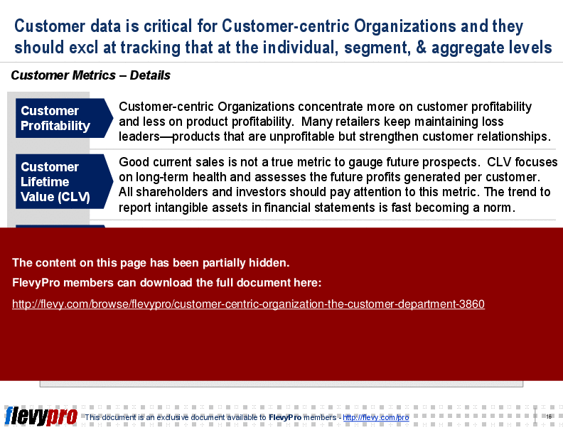 Customer-centric Organization: The Customer Department (23-slide PPT PowerPoint presentation (PPT)) Preview Image