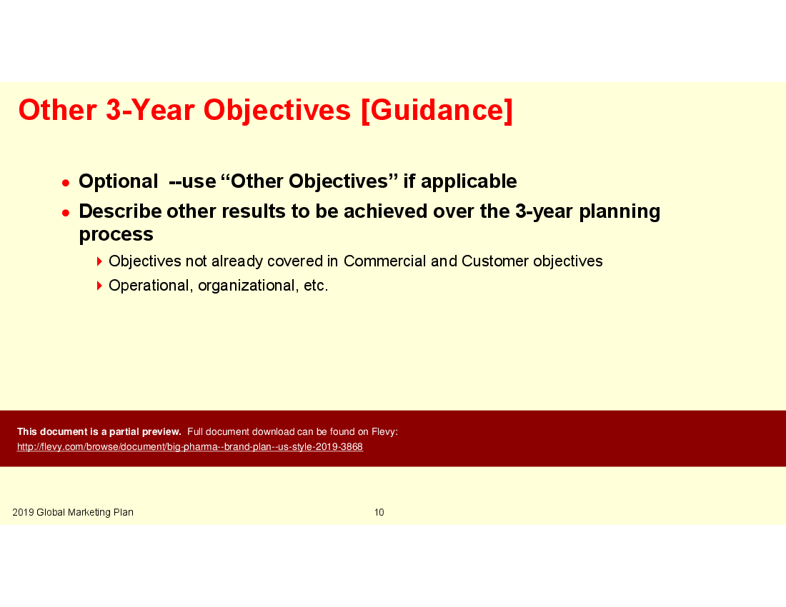 This is a partial preview of Big Pharma - Brand Plan (US Style) (26-slide PowerPoint presentation (PPTX)). Full document is 26 slides. 
