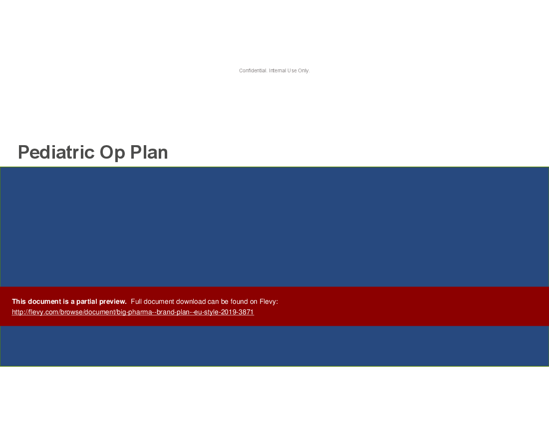 Big Pharma: Brand Plan (EU Style) (32-slide PPT PowerPoint presentation (PPTX)) Preview Image