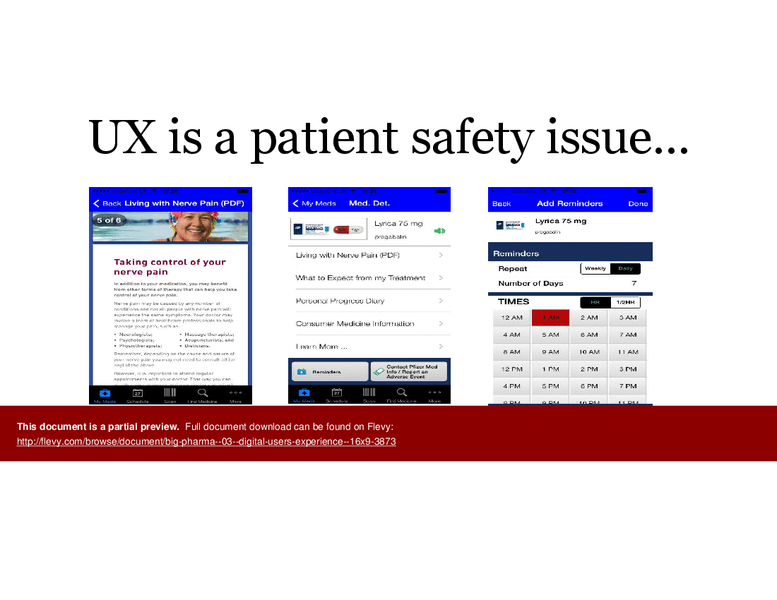 Big Pharma (Module 3): Digital User Experience (36-slide PPT PowerPoint presentation (PPTX)) Preview Image