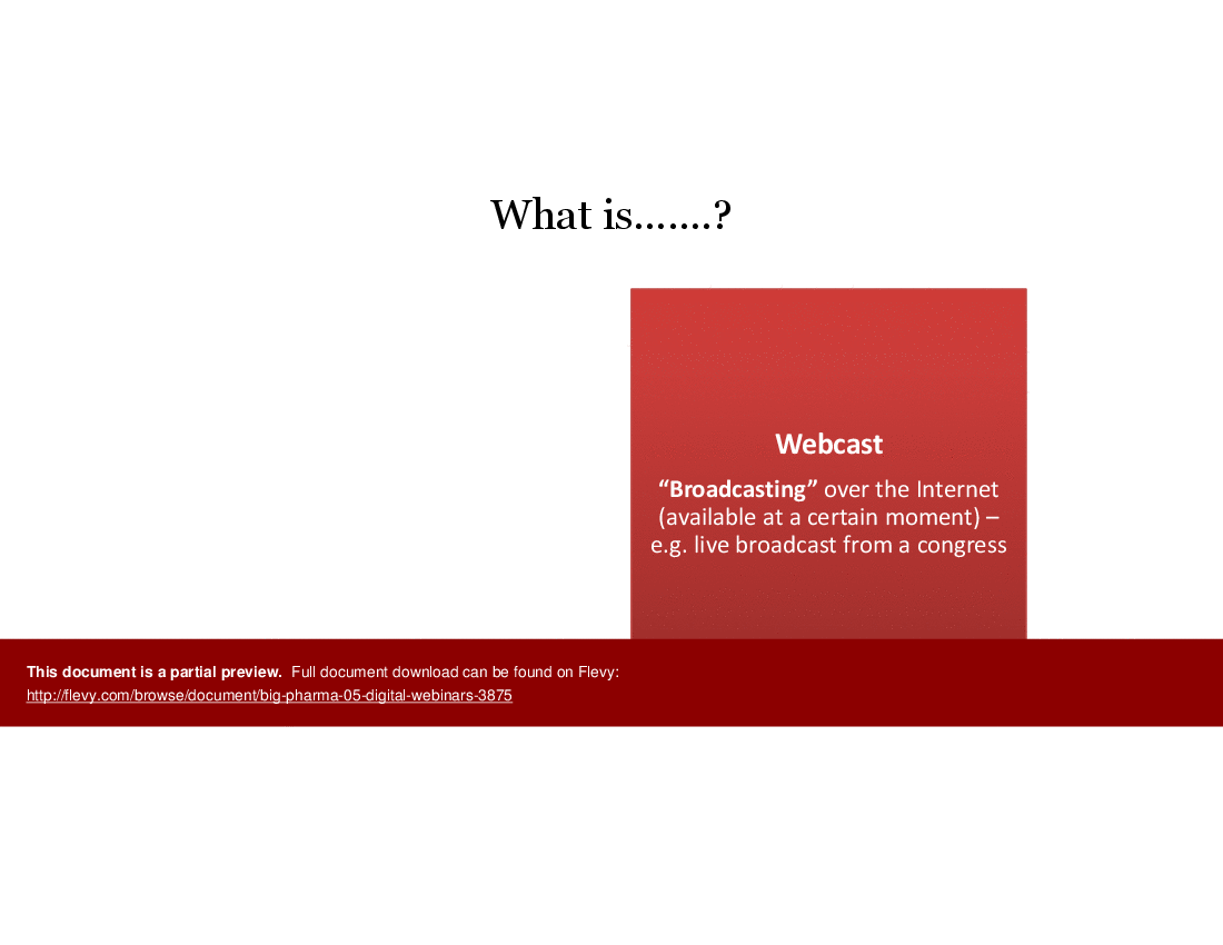 Big Pharma (Module 5): Digital Webinars (36-slide PPT PowerPoint presentation (PPTX)) Preview Image