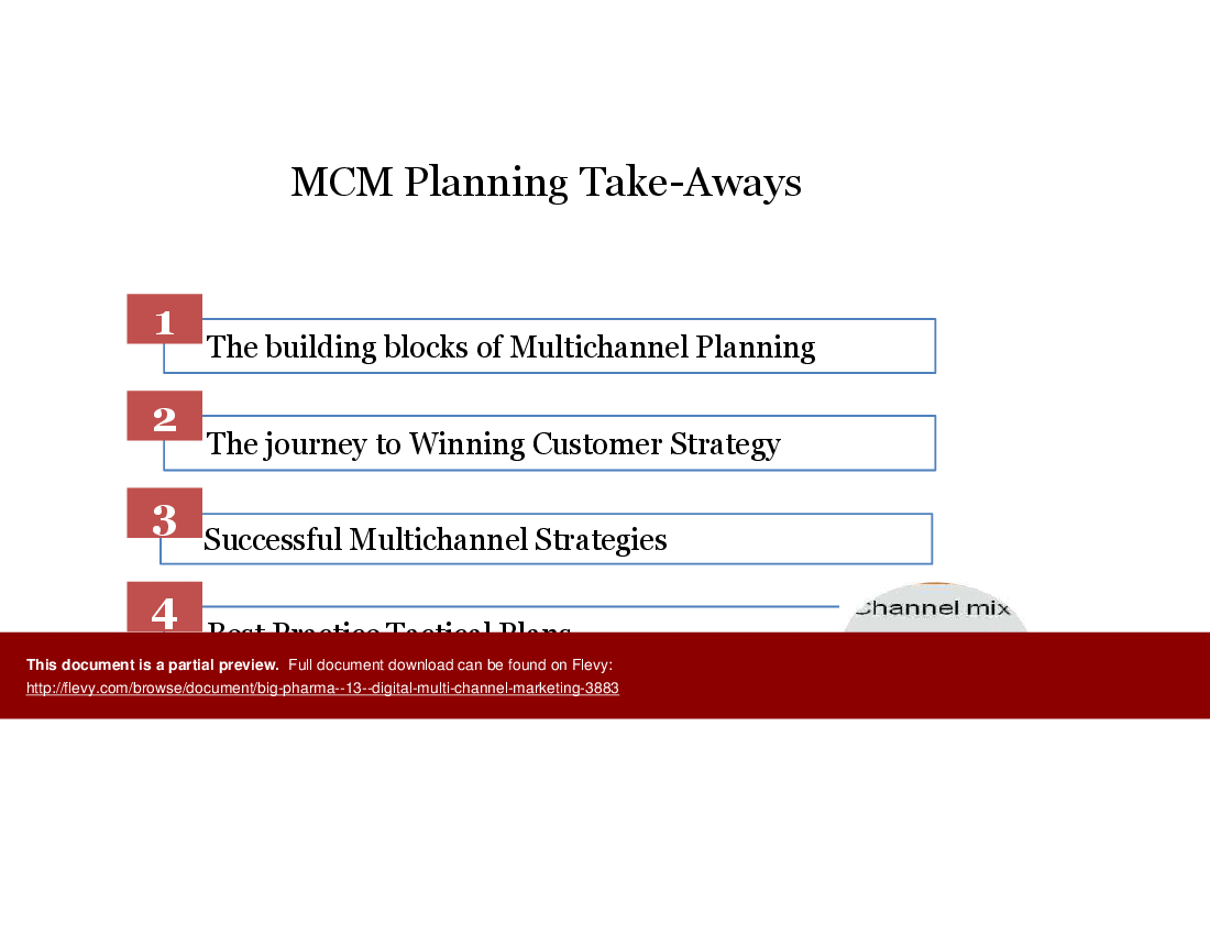 Big Pharma (Module 13): Digital Multi-Channel Marketing (12-slide PPT PowerPoint presentation (PPTX)) Preview Image