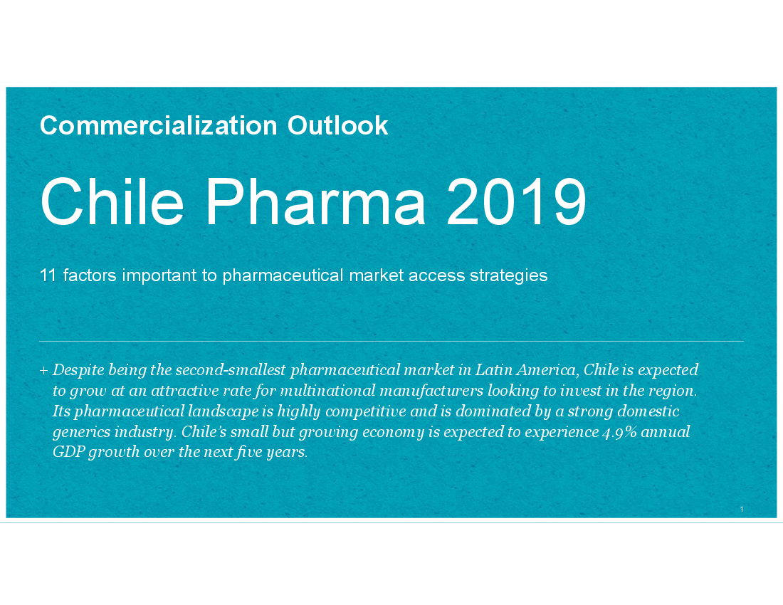 Pharma - Chile 2019 (11-slide PPT PowerPoint presentation (PPTX)) Preview Image