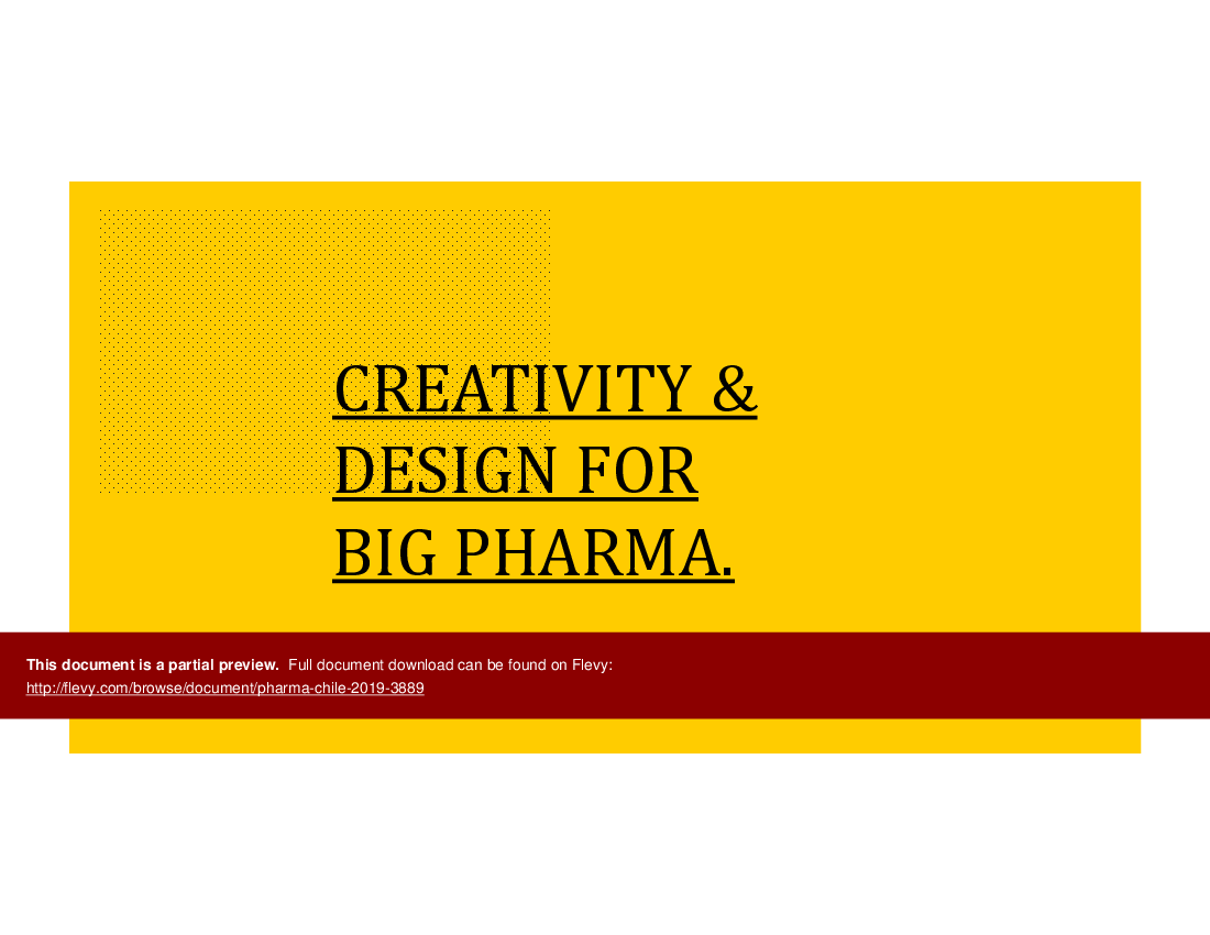 Pharma - Chile 2019 (11-slide PPT PowerPoint presentation (PPTX)) Preview Image