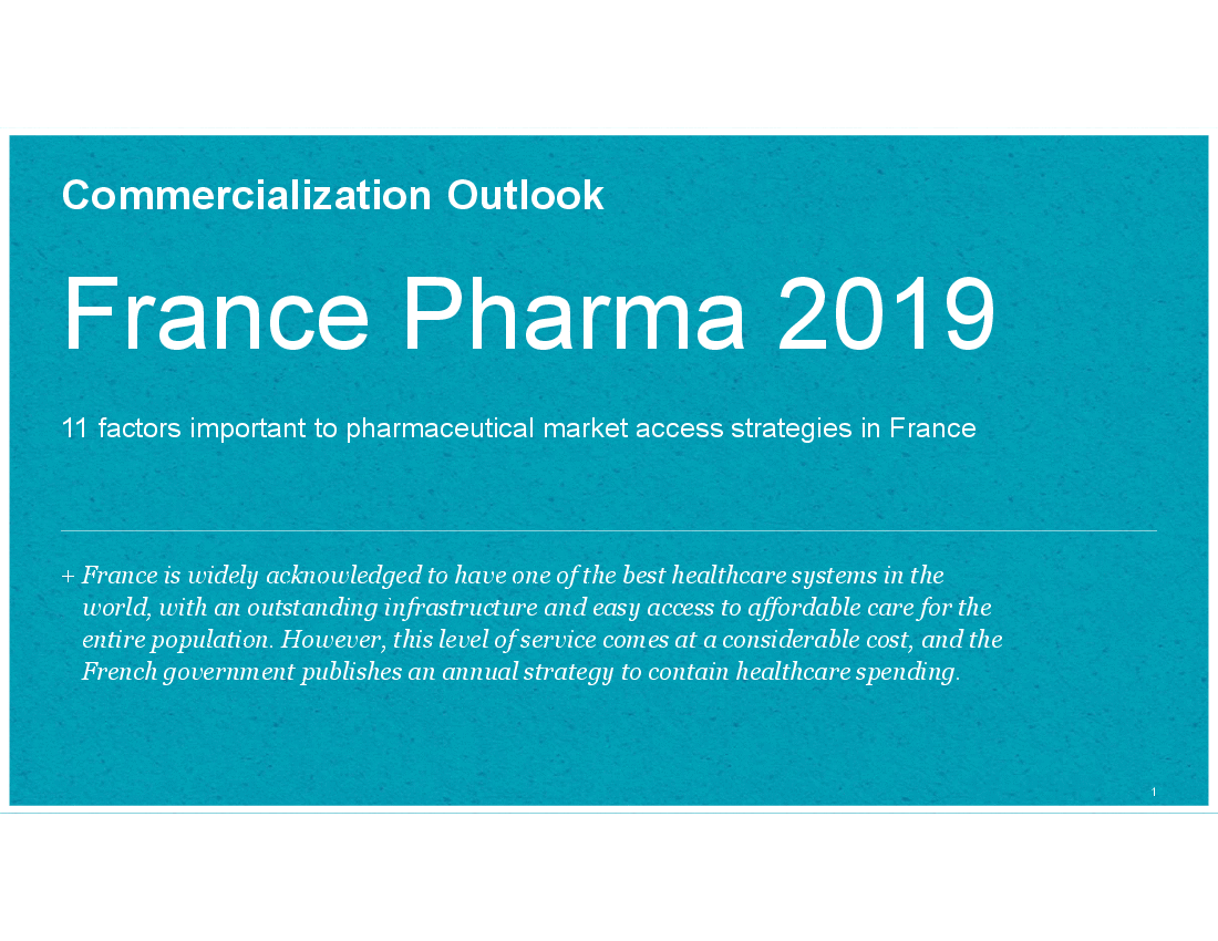 Pharma - France 2019 (11-slide PPT PowerPoint presentation (PPTX)) Preview Image