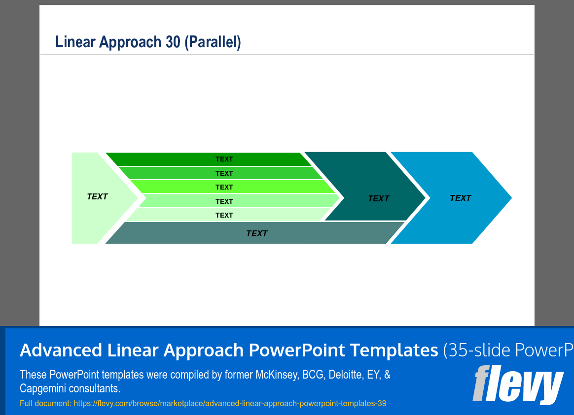 This is a partial preview of Advanced Linear Approach PowerPoint Templates. Full document is 35 slides. 