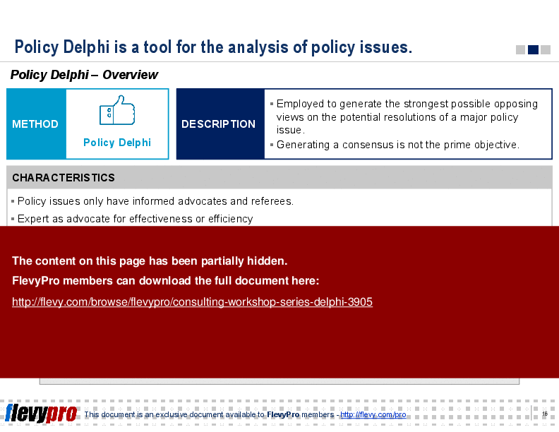 Consulting Workshop Series: Delphi (28-slide PPT PowerPoint presentation (PPT)) Preview Image