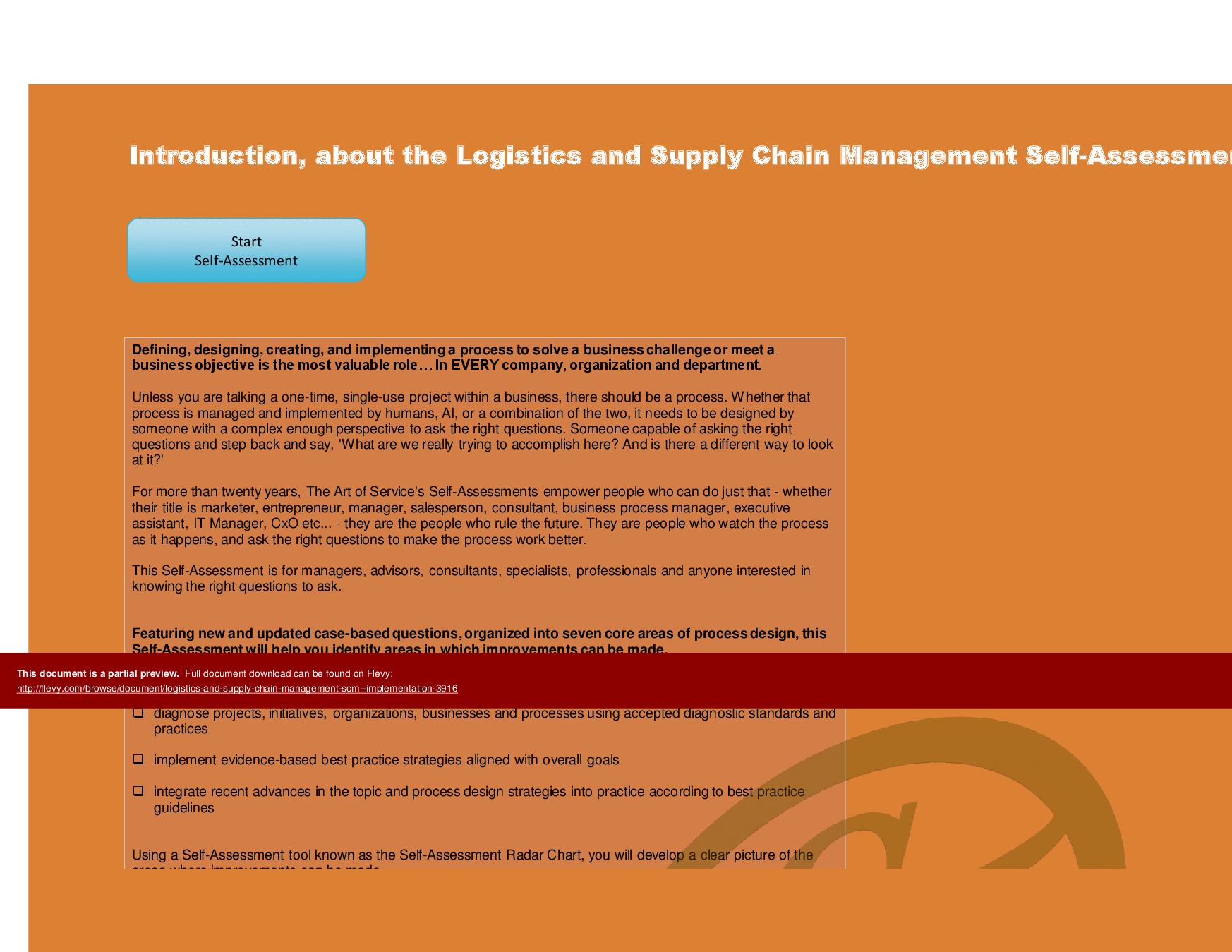 Logistics and Supply Chain Management (SCM) - Implementation Toolkit (Excel template (XLSX)) Preview Image